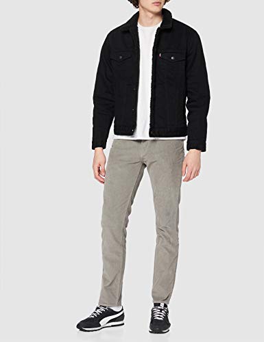 Levi's Type 3 Chaqueta de Camionero, Negro (Berk Sherpa Trucker 0100), Medium para Hombre