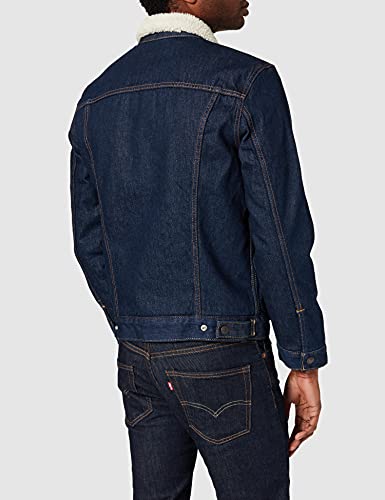 Levi's Type 3 Sherpa Chaqueta de Camionero, Azul (Rockridge Trucker 0084), Large para Hombre