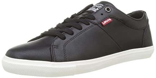 Levi's Woods W, Zapatillas Deportivas Mujer, Black Normal, 42 EU