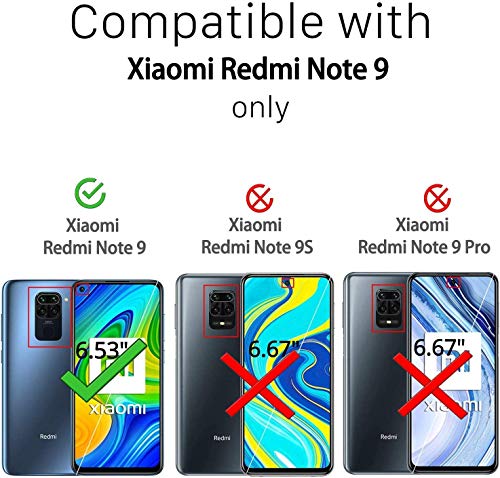 LeYi Funda Xiaomi Redmi Note 9,Armor Carcasa con 360 Grados Anillo iman Soporte Hard PC Silicona TPU Bumper Antigolpes Case para Movil Note 9,Oro Rosa