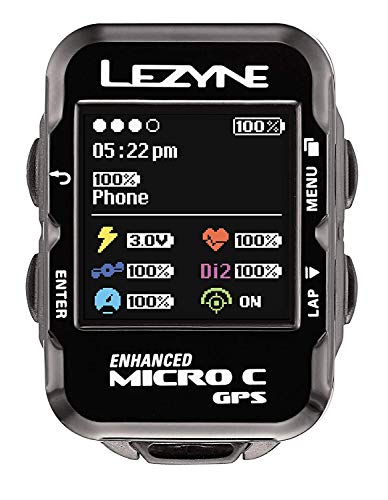 LEZYNE 1-GPS-MICROC-V104 Micro Color GPS, Unisex, Negro, M