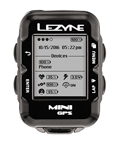 LEZYNE 1-GPS-MNI-V204-HS Mini GPS, Unisex, Negro, M