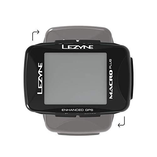 LEZYNE Macro Plus - Contador GPS para Bicicleta o montaña, Unisex, Color Negro, Talla única