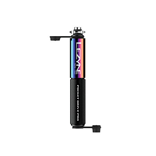 Lezyne Pocket Drive Pro Minibomba, Unisex Adulto, Neo metálico/Negro, 14 cm