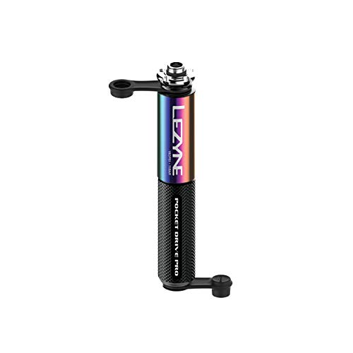 Lezyne Pocket Drive Pro Minibomba, Unisex Adulto, Neo metálico/Negro, 14 cm