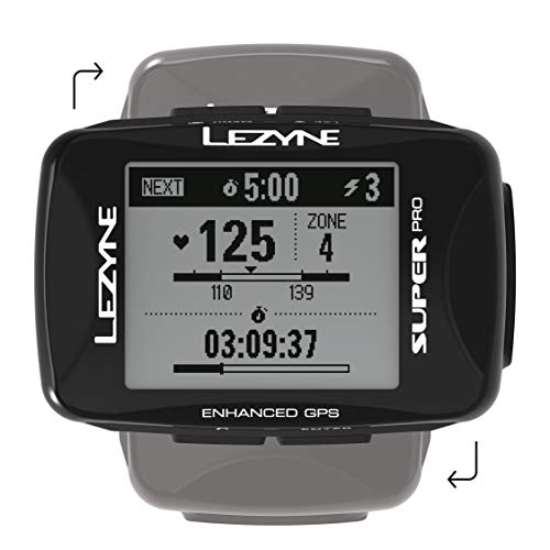 LEZYNE Super Pro Contador GPS Bicicleta, Unisex Adulto, Negro, FR : Taille Unique (Taille Fabricant : t.One sizeque)