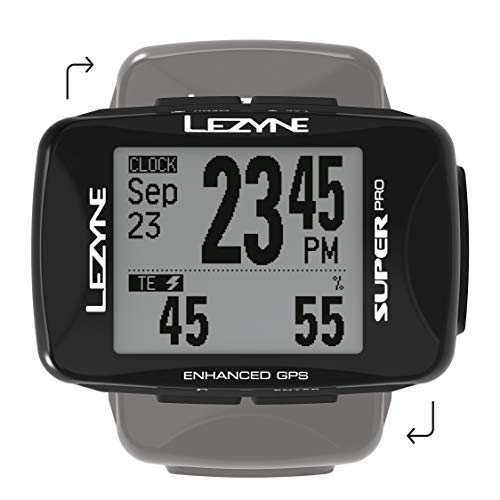 LEZYNE Super Pro Contador GPS Bicicleta, Unisex Adulto, Negro, FR : Taille Unique (Taille Fabricant : t.One sizeque)