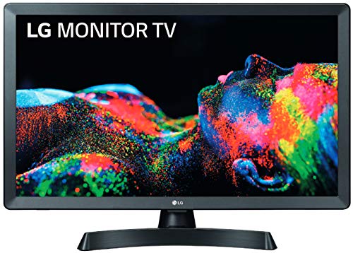 LG 24TL510S-PZ - Monitor Smart TV de 61cm (24") con pantalla LED HD (1366x768, 16:9, DVB-T2/C/S2, WiFi, Miracast, 10 W, 2xHDMI 1.4, 1xUSB 2.0, Óptica) Color Negro