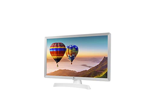 LG 24TN510S- WZ - Monitor Smart TV de 60 cm (24") con Pantalla LED HD (1366 x 768, 16:9, DVB-T2/C/S2, WiFi, Miracast, 10 W, 2 x HDMI 1.4, 1 x USB 2.0, óptica, LAN RJ45, VESA 75 x 75), Color Blanco