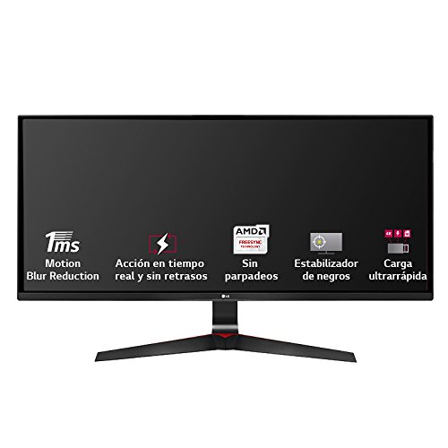 LG LG 29UM69G-B- Monitor Gaming de 29" WFullHD (2560x1080, IPS LED, 21:9, HDMI x1, DisplayPort x1, USB, 5ms, 75Hz, ultrawide, antireflejo), negro