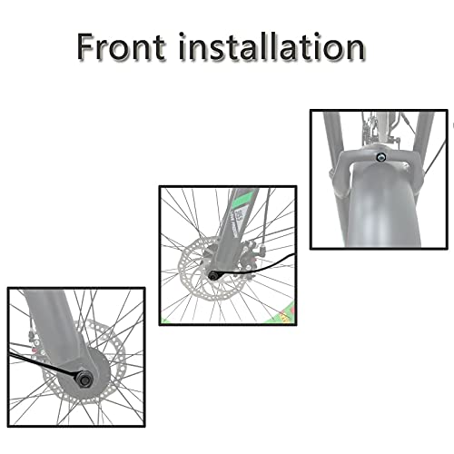 LHSJYG Guardabarros para Bicicletas,Guardabarros Bicicle Fender DE Bicicleta DE Nieve 26 * 4.0 Pulgadas MUDGUARDO DE Cobertura Completo Alas for la Bicicleta Gorda Material de Hierro Fuerte Duradero