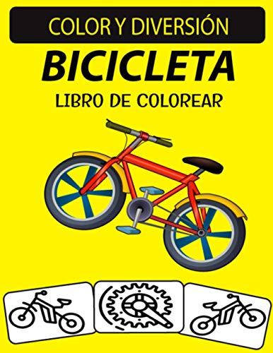 Libro de colorear de bicicletas: 30 dibujos de bicicletas para colorear para niños