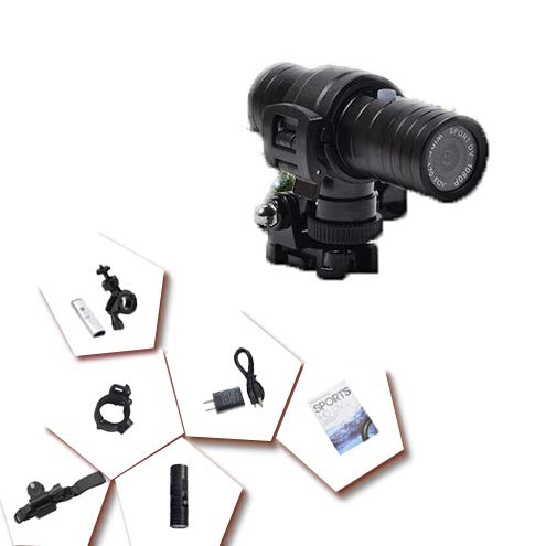 LICHUXIN se Divierte la cámara del Casco de Ciclista Aire Libre Que Monta el Alpinismo Ligeros Cuerpo metálico con Toma USB fácil de Llevar cámara de Deportes de Adaptarse a una Variedad de escenas