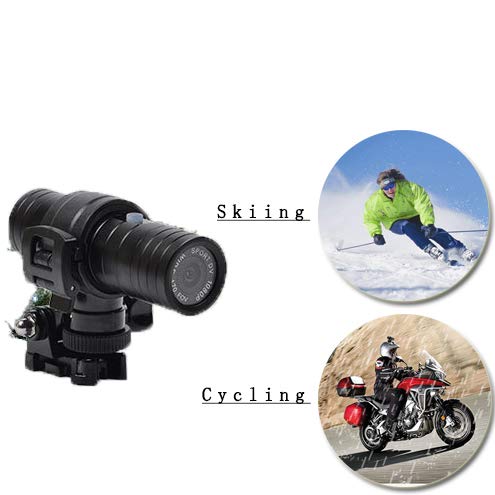 LICHUXIN se Divierte la cámara del Casco de Ciclista Aire Libre Que Monta el Alpinismo Ligeros Cuerpo metálico con Toma USB fácil de Llevar cámara de Deportes de Adaptarse a una Variedad de escenas