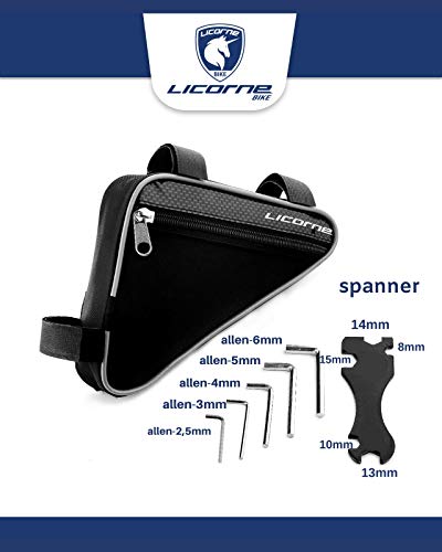 Licorne Bike Guide Bicicleta de montaña de 26 pulgadas, cambio de 21 velocidades, suspensión de horquilla, bicicleta infantil, bicicleta para niños y niñas, bolsa para cuadro,negro/rojo/gris