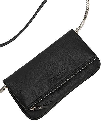 Liebeskind Berlin Aloe, Bandolera para Mujer, Negro – 9999, Extra Small (HxBxT 11.0 cm x 19.0 cm x 2.5cm)