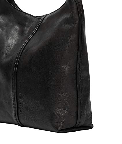 Liebeskind Berlin Demi, Hobo Mujer, Negro – 9999, Medium (HxBxT 31.0 cm x 30.0 cm x 11.0cm)