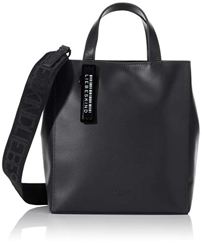 Liebeskind Berlin Paper Bolsa Tote, Shopper para Mujer, Negro (black), Pequeno