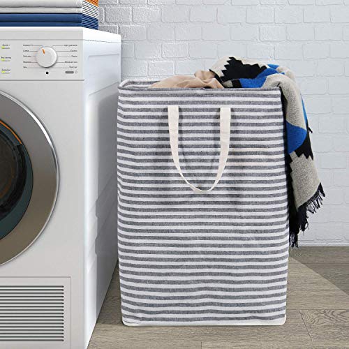 Lifewit Cesto para Ropa Sucia 72L con Capacidad Extra Grande Revestimiento de impermeabilización de Tejido TC y PEVA de terileno Canasta de Lavandería
