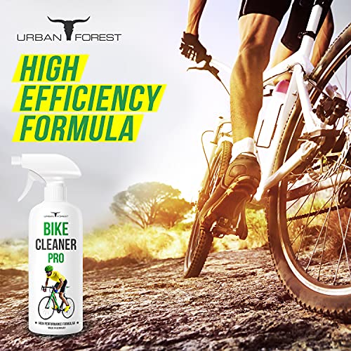 Limpiador de bicicletas para el cuidado profesional de bicicletas | Limpiador de bicicletas eléctricas para una limpieza óptima de bicicletas | BIKE CLEANER PRO de URBAN FOREST (500 ml)