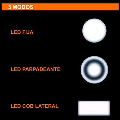 Linterna LED [ 2 UNIDADES ] - Alta Potencia Táctica Recargable | Foco ajustable zoom | 3 modos | 100 metros alcance - 500 Lumens | Camping ciclismo montaña