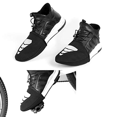 LIOOBO 1 par de Medias Zapatillas de Ciclismo Cubren Las Zapatillas Impermeables con Puntera con cubreobjetos Reflectantes para Montar en Bicicleta