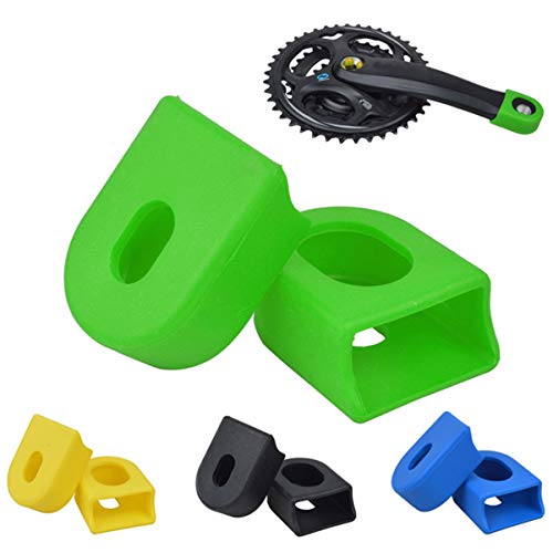 LIOOBO 8pcs Protectores bielas bielas para Bicicleta de montaña Bicicleta de Carretera MTB Verde