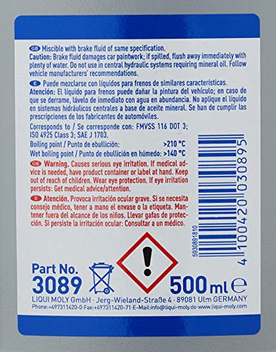 Liqui Moly 3089 - Liquido para frenos DOT 3, 500 ml