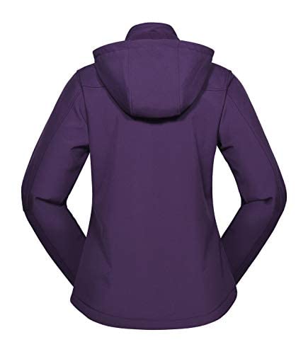 Little Donkey Andy Chaqueta softshell para mujer con capucha extraíble, forro polar e impermeable.