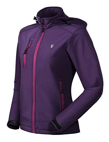 Little Donkey Andy Chaqueta softshell para mujer con capucha extraíble, forro polar e impermeable.