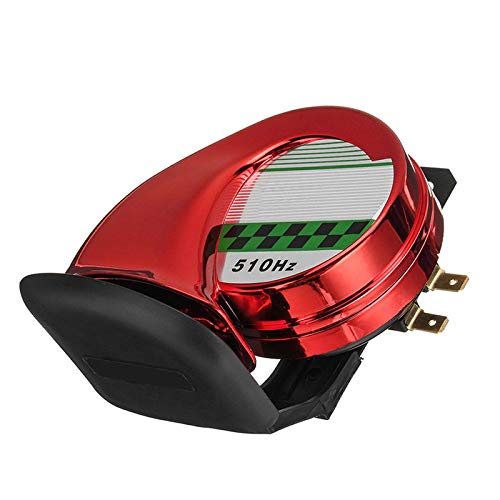 LIUWEI Bocina 12V Coche Motocycle Electromobile E-Bike Altavoz Modificado Modificado Accesorios de Motocicleta Rúbrico Cuerno de Caracol eléctrico para Universal