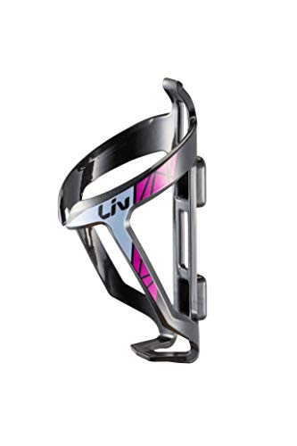 LIV Giant Bottle Cage - Portabotellas para bicicleta de mujer, color negro, morado, fucsia y rosa