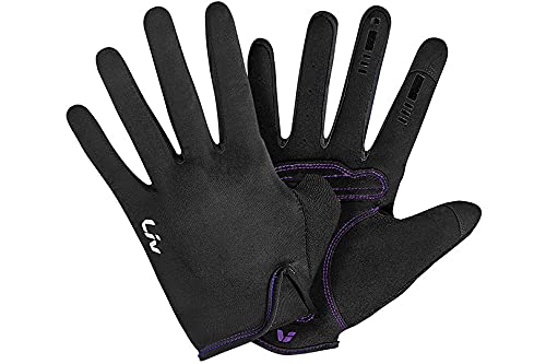 LIV SUPREME LF - Guantes de ciclismo para mujer, color negro