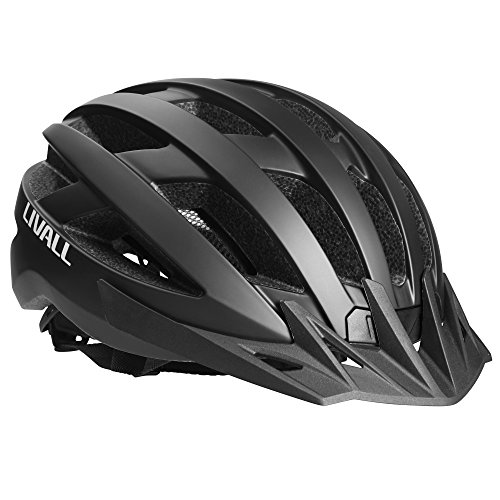 Livall Casco de Bicicleta Unisex MT1 con música, luz Trasera, Intermitente, navegación, Llamada y Sistema SOS, Color Negro Mate, 54-58 cm