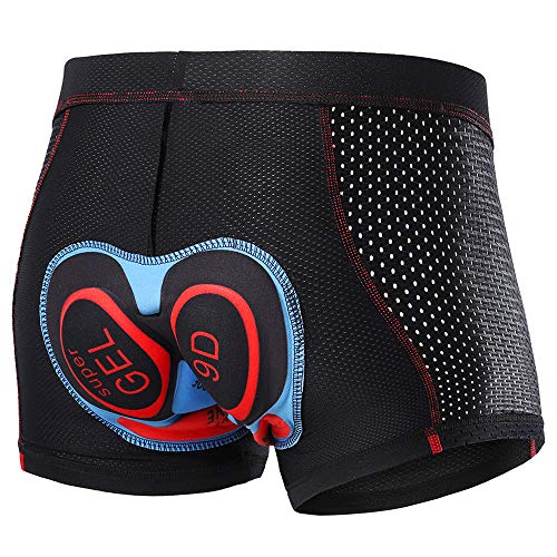 Lixa-da Cycling Shorts Pantalones Cortos de Silicona Ropa Interior Transpirable para Ciclismo con 5D Gel Acolchado MTB Unisexo