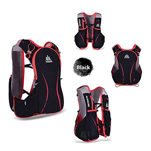 Lixada 5L Vejiga de Agua Mochila, Mochila Hidratación, Running Mochila, Impermeable y Transpirable, para Camping, Marathoner, Correr, Caminar, Escalada, Actividades al Aire Libre