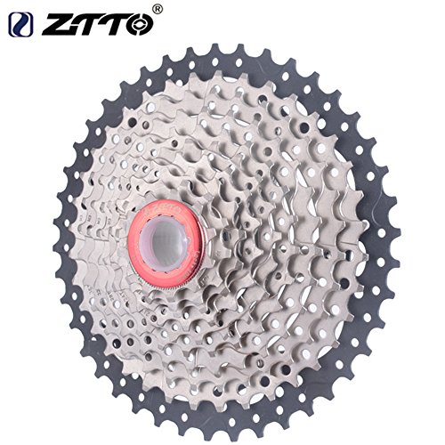 Lixada 9 Velocidades 11-40T MTB Bicicleta de Montaña Bicicleta Cassette Piñón Rueda Libre (10 Velocidad 11-42T)