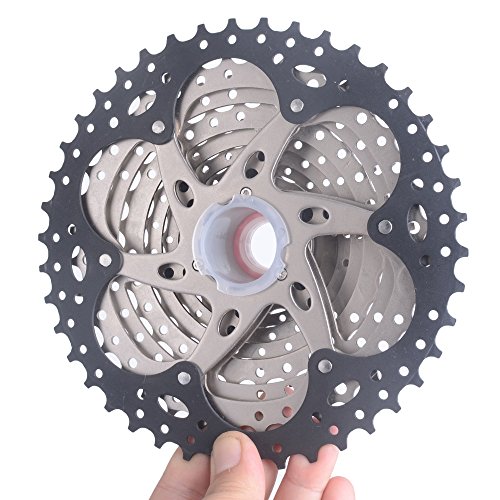 Lixada 9 Velocidades 11-40T MTB Bicicleta de Montaña Bicicleta Cassette Piñón Rueda Libre (10 Velocidad 11-42T)