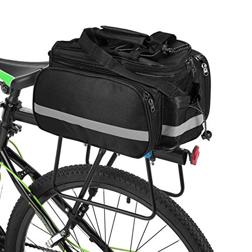Lixada Alforja Bicicleta Bolsa de Sillín Ciclismo Tronco Pack Bolsa de Transporte para MTB Bicicleta Bicicleta de Carretera