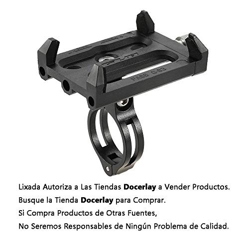 Lixada Antideslizante Bicicleta Soporte de Teléfono Ajustable Soporte de Montaje para 3.6-6.2 Inch Teléfono Móvil Inteligente (Soporte)