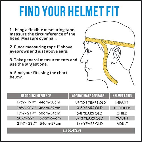 Lixada Casco de Ciclismo de Montaña Casco Protector Ultraligero de Seguridad Deportiva 13 Orificios de Ventilación