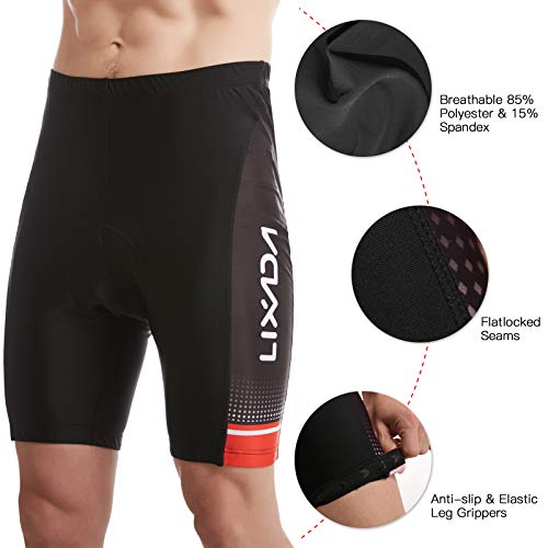 Lixada Maillot Ciclista para Hombre, Manga Corta Transpirable y de Secado Rápido + Pantalón Corto Acolchado con Espuma,Primavera/Verano (Verde, M)