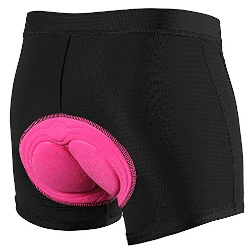 Lixada Pantalones Cortos Ciclismo Mujer Gel 3D Acolchado Ropa Interior Transpirables para Ciclismo Deporte al Aire Libre