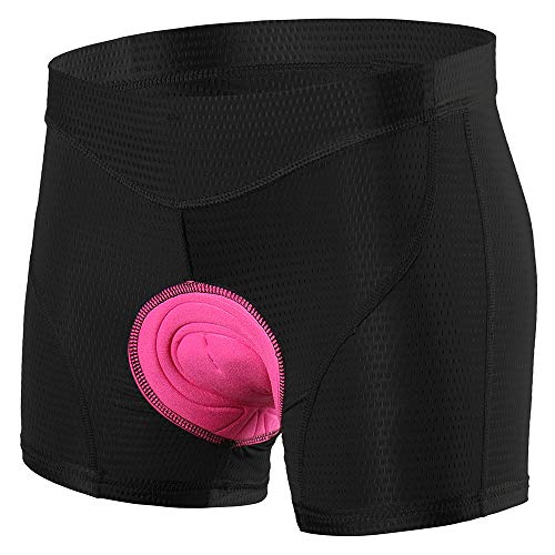 Lixada Pantalones Cortos Ciclismo Mujer Gel 3D Acolchado Ropa Interior Transpirables para Ciclismo Deporte al Aire Libre