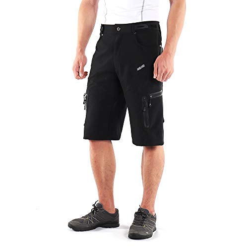 Lixada Pantalones Cortos de Ciclismo Hombres Tipo Casual para Ciclismo Running Fitness Deportes al Aire Libre