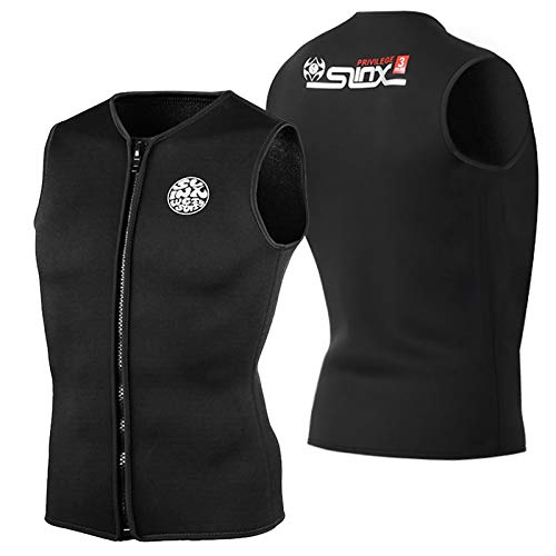 Lixada Traje de Neopreno de 3 mm Chaleco Superior Chaleco sin Mangas Cálido Térmico para Buceo Surf Natación Navegación