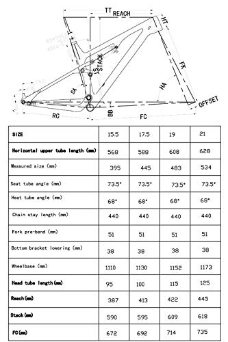 LJHBC Cuadros de Bicicleta T800 Cuadro de Bicicleta de montaña con suspensión de Fibra de Carbono 148x12mm Impulsar la suspensión Total Accesorios para Bicicletas 27,5 / 29ER