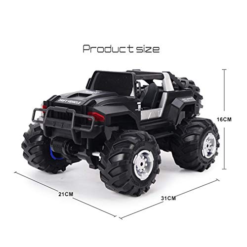 LJMG 1/14 Radio control remoto Big Tire Monster Remote Control Truck, 2.4G Control remoto monstruo camión, niños 4x4 juguete control remoto coche 4WD coche, regalo de los niños (rojo)