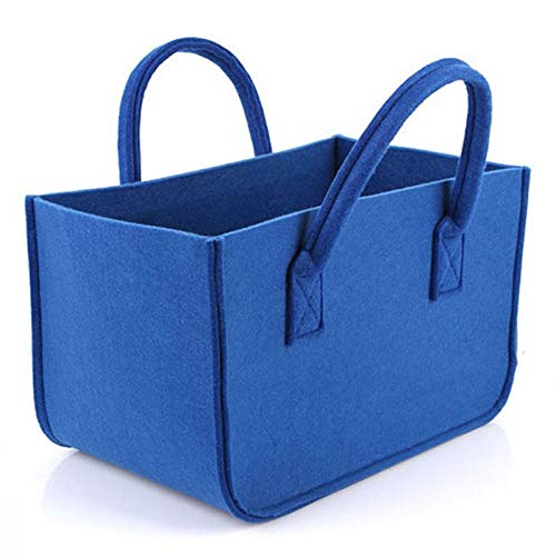 LJQLXJ Large firewood Basket, Felt Shopping Basket Cloth Bag for Storage, Dirty Clothes Hamper for Shopping Basket,Pink