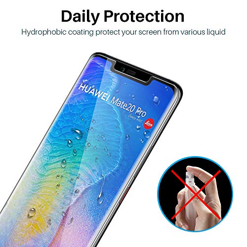 LϟK 3 Pack Protector de Pantalla para Huawei Mate 20 Pro - HD Película Flexible Transparente Película de TPU Sin Burbujas Funda Compatible Sin Bordes Levantados Instalación Fácil